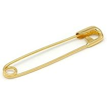 Amazon | [ルビイ] イエローゴールド K18 安全ピン 1個売り