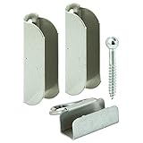 prime-line製品L 5551 4上部と下部ウィンドウ画面2ハンガーとラッチ、グレー、2 - Pack