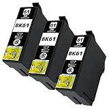 ICBK61 【 ブラック3本 】 (エプソン用) B/ue製 互換 インクカートリッジ 最新機種対応新型ICチップ