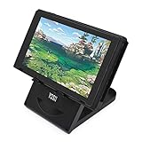 YOSH Switch/Switch 2 スタンド スイッチスタンド switchプレイスタンド 折り畳み式 角度調整可能 滑り止め コンパクト テーブルモード 多機型対応 Switch Switch Lite Switch有機ELモデル Switch2 iPhone Android iPadなど対応 充電ケーブル差し込み可能 YOSH プレイスタンド ブラック