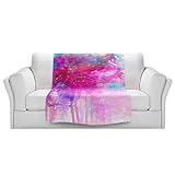 ブランケットウルトラソフトFuzzy 4サイズ！DIANOCHEデザインからby Julia Di Sanoカーニバル夢ピンクパープルホームDecor Unique Designer芸術的スタイリッシ