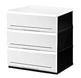 リビングチェスト 衣装ケース 3段 木天板 W W520-3