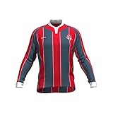 MLSレディースの元のストライプ長袖サイクリングジャージー ブルー