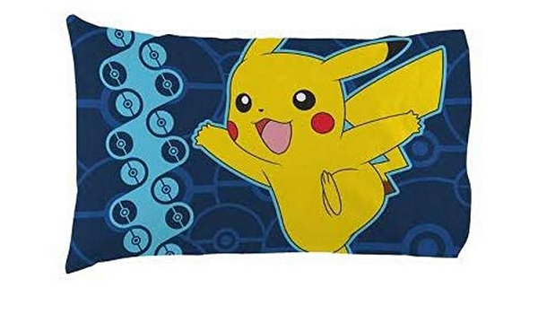 Amazon ポケモン ピカチュウ リバーシブル 枕カバー 青 枕カバー ピローケース オンライン通販