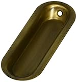 Deltana FP223U5 Oblong 3 1/2-Inch x 11/4-Inch x 5/16-Inch Solid Brass Flush Pull by Deltana
