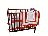 Baby Doll Bedding Modern Hotel Style Mini Crib/ Port-a-Crib Bedding Set, Orange by BabyDoll Bedding
