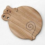 ●くれないの豚 （遊び心いっぱいの木のコースター 木のおもちゃ）木育