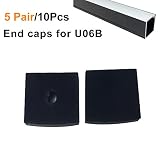 10pcsエンドキャップ/ Moutingクリップfor lightingwill LEDストリップアルミチャンネル U06 HKEC-U06B5P
