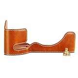 Rieibi SONY A7IV ケース,対応 Sony ソニー A7M4 A7 IV α7 IV ILCE-7M4 sony A7M4 ケース ソニーアルファ7 IV A7Siii A7S M3 Sony A1 ILCE-1 カメラケースバッテリー交換可 三脚ネジ穴付き ボディケース PUレザー(ブラウン)