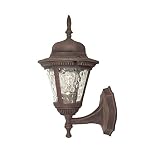 Woodbridge Lighting 60004-RTP Basic 1-Light Outdoor Wall Sconce, Powder Coat Rust [並行輸入品]
