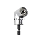 Manyee 六角 エクステンションバー レンチ ドリルドライバー対応 直径：6.35mm（1/4 "）ドリルビットアダプター ドライバーソケット 六角磁気ビットソケット 105度 アングルエクステン