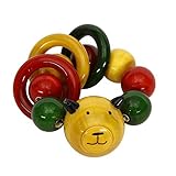 クリスマスギフトChannapatna Wooden Baby Rattle & clutching toy |handmade|