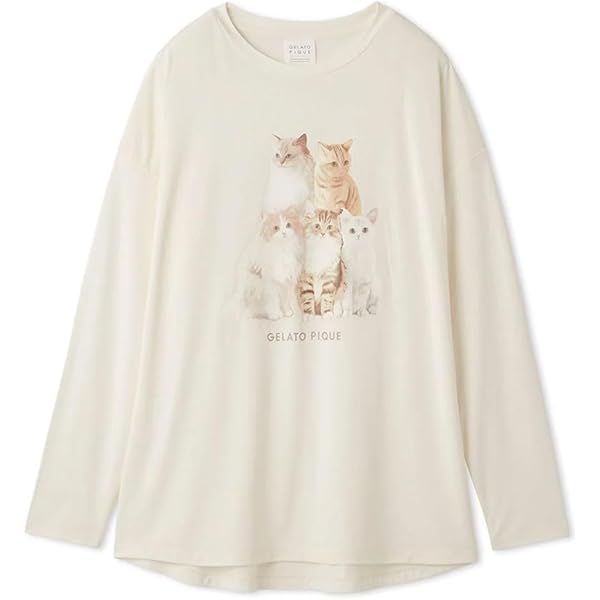 レア柄　ジェラートピケ ムーンキャット柄　上下セット　cat 猫 Amazon.co.jp: [ジェラート ピケ] ツインズキャットJQD