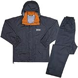 TRUSCO プロセーフティ レインスーツ ダークグレー L  SRS75