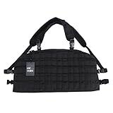 OneTigris チェストリグ PMC装備　モール対応　プレートキャリアタイプ　通気　軍用･作業用など (ブラック)