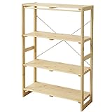 山善(YAMAZEN) ウッドラック(幅82 高さ121) ナチュラル SCR-12080(CL)