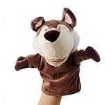 Remeehiハンドパペット パペット ぬいぐるみ 人形 ヌイグルミ マスコット アニマル 動物 どうぶつ ユニーク ヌイグルミ プレゼント カラフル ポップ　キリン　レオン　（おおかみ）