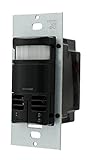 Leviton OSSMD-GDE Dual-Relay Decora Wall Switch with Multi-Technology Occupancy Sensor, Black [並行輸入品