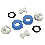 8個入り　1/2インチ　Oリング・ラバー・フォークシール ・シールガスケット　差し替え密封セラミックディスク・シリコンワッシャー　バルブタップ用　漏れを防止