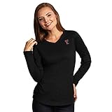 Texas Tech UniversityレディースHeather Jersey VネックTee X-Large