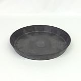 アートストーン ラウンドソーサー ブラック 26ｃｍ ／専用受皿