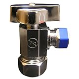 LASCO 06-9211 Angle Stop Quarter Turn Ball Valves, 5/8-Inch Compression Inlet X 3/8-Inch Compression