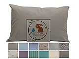 TODDLER PILLOW CASE - GRAY. Luxury Microfiber Fabric. Fits 13.5 x 19.5 up to 14 x 20 inches. Toddler