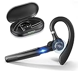 【DSLON Bluetoothヘッドセット】 Bluetoothイヤホン ワイヤレスイヤホン 400mAh充電ケース付き TYPE-C充電