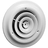 IMPERIAL GROUP USA 1500W8 8"White RND Ceil Diffuser [並行輸入品]