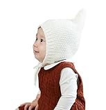 （UN ANANAS） かわいい とんがり帽子 ベビー 子供 ウール 帽子 赤ちゃん キッズ ハット ドームキャップ つぼみ （44 アイボリー）