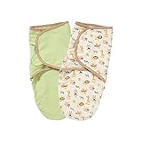 Summer Infant 2 Pack Organic Cotton Knit Swaddleme, Sage and Zoo by Summer Infant [並行輸入品]