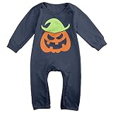 リナ 幼児 ハロウィーン 怖い カボチャ ランプ イラスト 長袖 ボディスーツ さわやか肌着 6-24ヶ月 普段着 春秋 シーズン対応