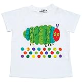 2017年 夏物 はらぺこあおむし 天竺 太っちょ柄 半袖Ｔシャツ THE WORLD OF ERIC CARLE ホワイト◇95cm