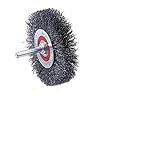 Walter 13C175 Crimped Wire Mounted Brush, Stainless Steel 304, 3' Diameter, 0.0118' Wire Diameter, 1