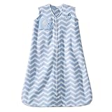 Halo SleepSack Micro-Fleece Wearable Blanket, Blue Zig Zag, Small by Halo