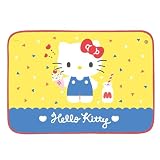 ケイカンパニー ハローキティ ふわふわブランケット（ボタン付き） イエロー CFFB3-KTY サイズ70cm×100cm