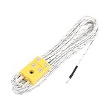 uxcell　Kタイプ熱電対　フォークターミナルスペーシング5.5mm　-50〜204℃　3Mレングス　1個入り