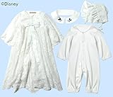 Sweet Mommy ベビードレス ディズニー ミッキー＆ミニー カバーオール ボンネット ホワイト 50-70