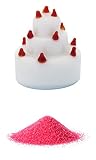 花市場直送便 ミニチュアガラス ウェディングケーキ & カラーサンド ニューピンク