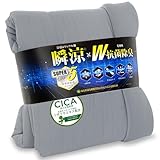 IMA HOME 【業界高Q-max0.531×究極の肌触り】 夏用掛け布団 肌掛け布団 シングル ひんやり リバーシブル 冷感＆ワッフル地 雲に包まれる 夏布団 接触冷感 かけ布団 夏用 キルトケット 光触媒 W抗菌防臭・防ダニ・吸湿速乾 洗える 冷房対策 140×190cm グレー