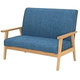 2人掛けソファ ソファー 木肘ソファ 肘付きソファ 2Pソファ ダイニングチェア チェア 椅子 肘掛け 肘置き 木製 リビング 北欧 シンプル 83-748