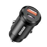 エッサガー30w 5a qc pd 3.0 scp usbカーチャージャー急速充電4.0 usbタイプcカー急速充