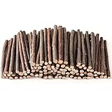 LAZACA 木の枝 木材スティック 木の棒 細枝 ウッドスティック ハンドメイド材料 約50個 10cm/0.5-0.8cm