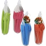 24pc Plastic Fork & Spoon Cutlery Set (Blue) by 4SGM