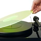 Hudson Hi-Fi アクリルターンテーブルマット | アメリカ製LPスリップマット グリーンリット