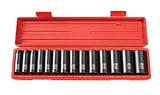 TEKTON 4885 1/2' Drive Deep Impact Socket Set, 11-32mm, Metric, Cr-V, 14 Sockets [並行輸入品]