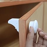 IEKAキャビネットロック、キャビネットと引き出し用チャイルドセーフティ磁気式キャビネットロック、工具やネジ不要、穴あけ不要で、簡単設置（ロック4個＋キー2個）