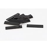 uxcell ピンヘッダー　 メス　ストリップ　単一行　ストレート　PBC　16ピン 2.54mm　10個入