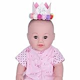 (アイム)iiniim　ベビー 王冠 クラウン パーティー キッズ 大人 子供用 髪飾り ガールズ 帽子 ヘッドバンド 可愛い フラワー クラウン ストレッチ キッズ 女子会 パーティー ヘアバンド 