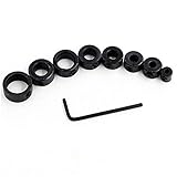 SOROY ドリルストッパ DIY ドリルビット デプス ストップ 内径 3-16mm ストップカラーリング レンチ付き
